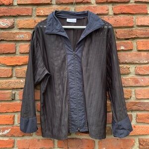 Croft & Barrow Mesh Zip-Up